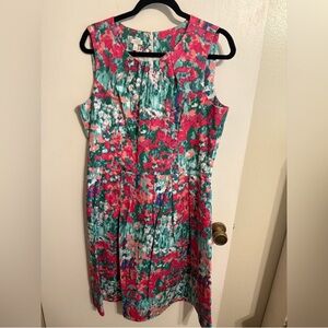 Talbots Multicolor Floral Dress